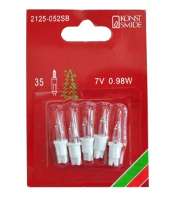Konstsmide, guirlandes lumineuses de Noël 5 Ampoules De Rechange 7 V, 0,98 W Pour Guirlande De Noël 35 Lampes Outlet