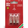 Konstsmide, guirlandes lumineuses de Noël 3 Ampoules De Rechange 12V, 3W Pour Chandelier Electrique 20 A 25 Lampes Clearance