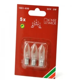 Konstsmide, guirlandes lumineuses de Noël 3 Ampoules De Rechange 55V, 3W Pour Chandelier Electrique 5 Lampes Online