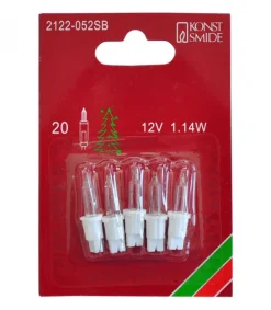 Konstsmide, guirlandes lumineuses de Noël 5 Ampoules De Rechange 12V, 1,14W Pour Guirlande De Noël 20 Lampes New