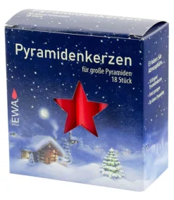 Ewa Kerzen, bougies de Noël et bougies de l'Avent 18 Bougies De Noël Pour Pyramide, Pyramidenkerzen 17 Mm Sale