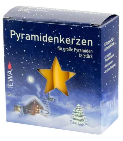 Ewa Kerzen, bougies de Noël et bougies de l'Avent 18 Bougies De Noël Pour Pyramide, Pyramidenkerzen 17 Mm Sale