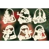 Ratags, décos de Noël lumineuses en bois 6 Clochettes De Noël En Bois Avec Motifs - Set N° 19 Sale