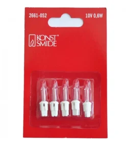 Konstsmide, guirlandes lumineuses de Noël Ampoules De Rechange 10 V, 0,6W Pour Guirlande De Noël Hot