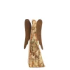 Waldfabrik, photophore en bois et étoile sapin de Noël Ange De Noël En Bois Avec Ailes Metal, 9 Cm Outlet