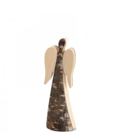 Waldfabrik, photophore en bois et étoile sapin de Noël Ange De Noël En Bois, Double Face 9 Cm Discount
