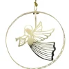 Pluto Produkter, déco de Noël Scandinave Ange De Noël Volant, Déco Sapin Metal Dore Ronde New