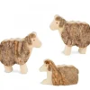 Waldfabrik, photophore en bois et étoile sapin de Noël Animaux En Bois Pour Crèche De Noël, Trois Moutons 5 Cm Sale
