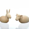 Schalling, crèche moderne Animaux Pour Crèche De Noël, L'Ane Et Le Boeuf, 8 Cm Hot