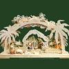 Ratags, décos de Noël lumineuses en bois Arche Lumineuse Electrique Led, Personnages Crèche De Noël En Bois Cisele Peint Online