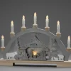 Konstsmide, guirlandes lumineuses de Noël Arche Lumineuse Led En Bois Avec Crèche De Noël, 7 Lampes, 45 Cm Hot