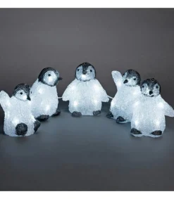 Konstsmide, guirlandes lumineuses de Noël Bebes Pingouins Lumineux Led En Acrylique, 12,5 Cm Sale