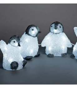 Konstsmide, guirlandes lumineuses de Noël Bebes Pingouins Lumineux Led En Acrylique, 12,5 Cm Sale