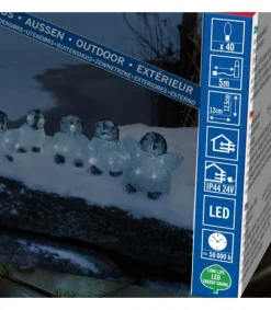 Konstsmide, guirlandes lumineuses de Noël Bebes Pingouins Lumineux Led En Acrylique, 12,5 Cm Sale