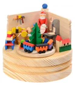 Graupner, décoration de sapin de Noël, Déco Noël enfant Boite A Musique Bois, Atelier Du Père Noël Sale
