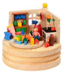 Graupner, décoration de sapin de Noël, Déco Noël enfant Boite A Musique En Bois, Jeux D'Enfant New