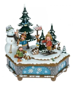 Hubrig, figurines pour enfant Boite A Musique Noël, Jeux D'Enfants Dans LÀ Neige Clearance