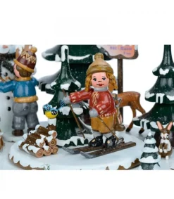 Hubrig, figurines pour enfant Boite A Musique Noël, Jeux D'Enfants Dans LÀ Neige Clearance