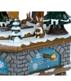 Hubrig, figurines pour enfant Boite A Musique Noël, Jeux D'Enfants Dans LÀ Neige Clearance