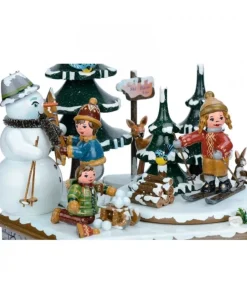 Hubrig, figurines pour enfant Boite A Musique Noël, Jeux D'Enfants Dans LÀ Neige Clearance