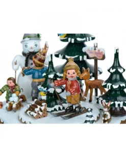 Hubrig, figurines pour enfant Boite A Musique Noël, Jeux D'Enfants Dans LÀ Neige Clearance