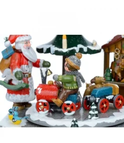 Hubrig, figurines pour enfant Boite A Musique Noël, Veillee Autour Du Sapin Clearance