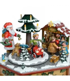 Hubrig, figurines pour enfant Boite A Musique Noël, Veillee Autour Du Sapin Clearance