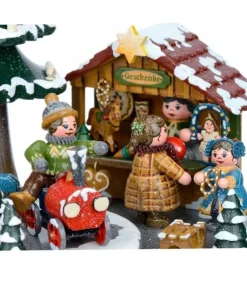 Hubrig, figurines pour enfant Boite A Musique Noël, Veillee Autour Du Sapin Clearance
