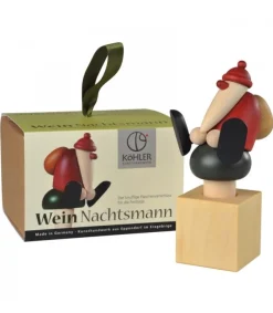 Köhler, Père Noël en bois Bouchon Pour Vin Blanc, Père Noël Best