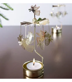Pluto Produkter, déco de Noël Scandinave Bougeoir Carrousel Anges Dores Volants Online