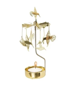 Pluto Produkter, déco de Noël Scandinave Bougeoir Carrousel Colibri En Metal Dore Online