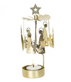 Pluto Produkter, déco de Noël Scandinave Bougeoir Carrousel Crèche Doree Nativite Clearance
