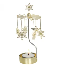 Pluto Produkter, déco de Noël Scandinave Bougeoir Carrousel Etoiles Dorees Hot