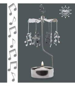 Pluto Produkter, déco de Noël Scandinave Bougeoir Carrousel Notes De Musique Sale