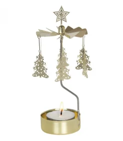 Pluto Produkter, déco de Noël Scandinave Bougeoir Carrousel Sapins De Noël Dores Sale