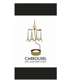 Pluto Produkter, déco de Noël Scandinave Bougeoir Carrousel Tour Eiffel Dore Discount