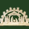 Ratags, décos de Noël lumineuses en bois Bougeoir Electrique Led Crèche Lumineuse En Bois Best