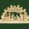 Ratags, décos de Noël lumineuses en bois Bougeoir Electrique Led Crèche De Noël Etable En Bois Clearance
