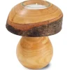 Waldfabrik, photophore en bois et étoile sapin de Noël Bougeoir En Bois, Champignon 12 Cm Outlet