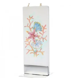 Flatyz, bougie décorative scandinave Bougie Déco Marine, Etoile De Mer Et Coquillages Discount
