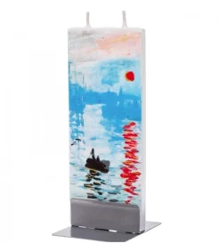 Flatyz, bougie décorative scandinave Bougie Déco Monnet Soleil Levant Sur La Seine New