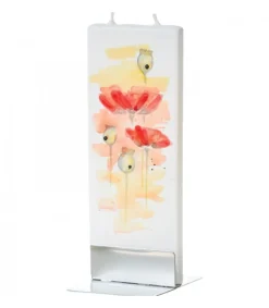 Flatyz, bougie décorative scandinave Bougie Décorative Coquelicots Hot