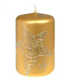 Ewa Kerzen, bougies de Noël et bougies de l'Avent Bougie Décorative De Noël Avec Etoile, 9 Cm
