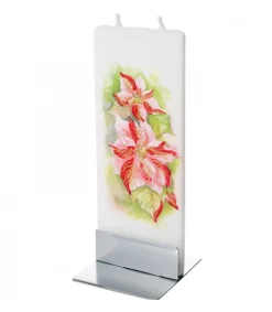 Flatyz, bougie décorative scandinave Bougie Décorative Poinsettia Sale