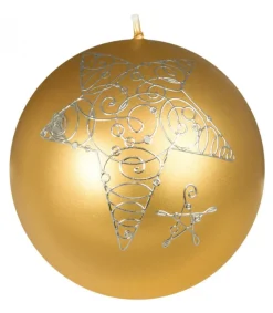 Ewa Kerzen, bougies de Noël et bougies de l'Avent Bougie De Noël Boule Avec Etoile, 8 Cm Discount