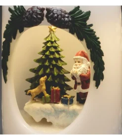 Konstsmide, guirlandes lumineuses de Noël Bougie Led Père Noël Avec Petit Chien Outlet