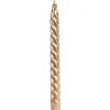 Ewa Kerzen, bougies de Noël et bougies de l'Avent Bougie Torsadee Doree Pour Chandelier, 25 Cm