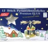 Flatyz, bougie décorative scandinave Bougies Chauffe-Plat Transparentes Pour Carrousel Noël Sale