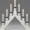 Konstsmide, guirlandes lumineuses de Noël Chandelier Blanc À 7 Branches, Bougies Electriques Online