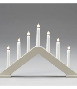 Konstsmide, guirlandes lumineuses de Noël Chandelier Scandinave En Bois, Laque Beige Mat Hot